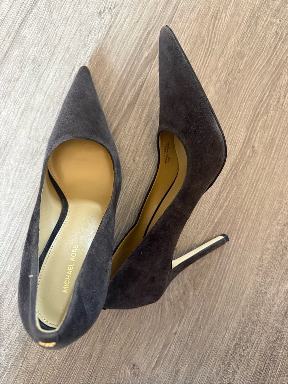 Michael Kors Women's chocolate brown Pointed-Toe Stiletto Pumps